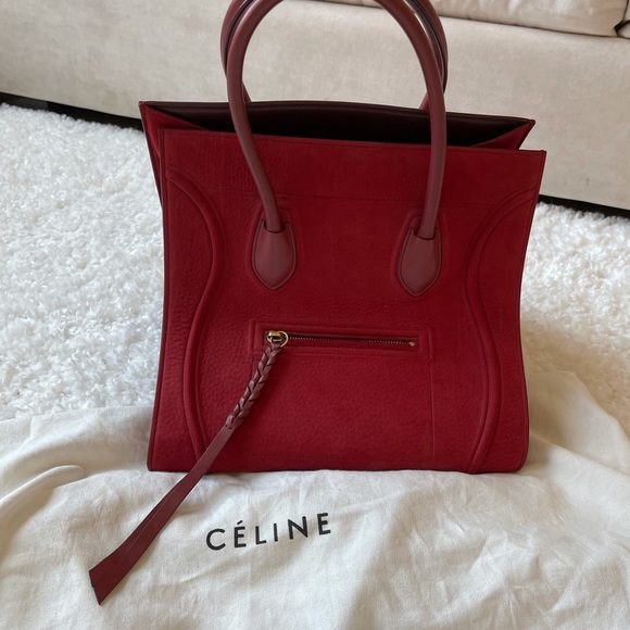 Celine Phantom Red leather tote - Picture 3 of 7